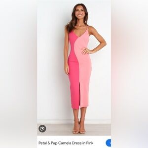 Petal & Pup Pink Colorblock Wedding Dress